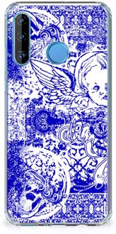 B2Ctelecom Extreme Case Huawei P30 Lite Angel Skull Blue