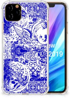 B2Ctelecom Extreme Case iPhone 11 Pro Max Angel Skull Blue