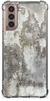 B2Ctelecom Extreme Case Samsung Galaxy S21 Plus GSM Hoesje met doorzichtige rand Beton