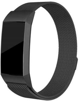 B2Ctelecom Fitbit Charge 3 | Charge 4 Milanees Bandje Zwart