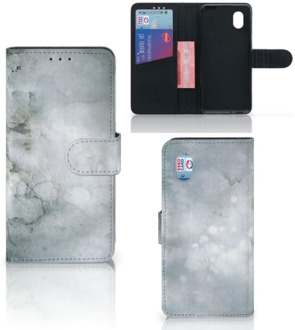 B2Ctelecom Flip case Alcatel 1B (2020) Smartphone Hoesje Painting Grey