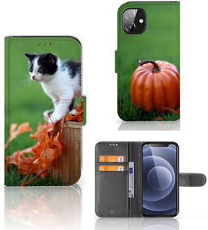 B2Ctelecom Flip Case Apple iPhone 12 Mini Hoesje Kitten