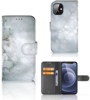 B2Ctelecom Flip case Apple iPhone 12 Mini Smartphone Hoesje Painting Grey