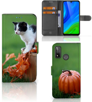 B2Ctelecom Flip Case Huawei P Smart 2020 Hoesje Kitten