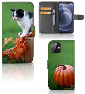 B2Ctelecom Flip Case iPhone 12 | 12 Pro (6.1") Hoesje Kitten