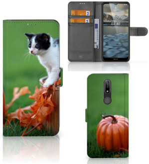 B2Ctelecom Flip Case Nokia 2.4 Hoesje Kitten