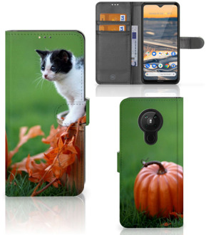 B2Ctelecom Flip Case Nokia 5.3 Hoesje Kitten