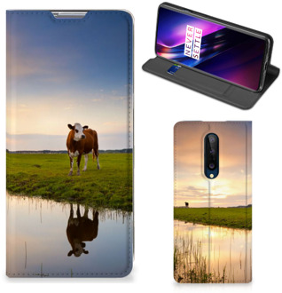 B2Ctelecom Flip Case OnePlus 8 Smartphone Hoesje Koe