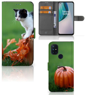 B2Ctelecom Flip Case OnePlus Nord N10 Hoesje Kitten