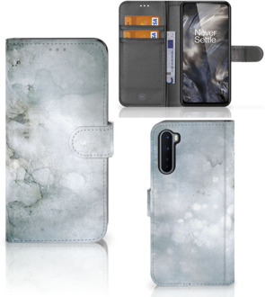 B2Ctelecom Flip case OnePlus Nord Smartphone Hoesje Painting Grey