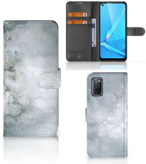 B2Ctelecom Flip case OPPO A72 | OPPO A52 Smartphone Hoesje Painting Grey