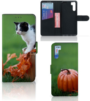 B2Ctelecom Flip Case OPPO A91 | Reno3 Hoesje Kitten