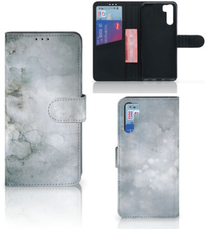 B2Ctelecom Flip case OPPO A91 | Reno3 Smartphone Hoesje Painting Grey