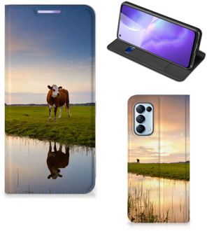 B2Ctelecom Flip Case OPPO Find X3 Lite Smartphone Hoesje Koe