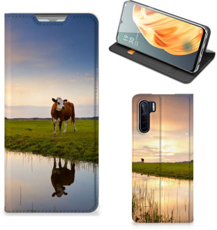 B2Ctelecom Flip Case OPPO Reno3 | A91 Smartphone Hoesje Koe