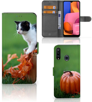 B2Ctelecom Flip Case Samsung Galaxy A20s Hoesje Kitten