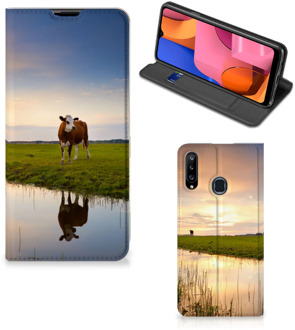 B2Ctelecom Flip Case Samsung Galaxy A20s Smartphone Hoesje Koe