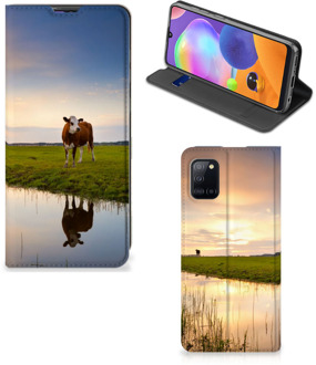 B2Ctelecom Flip Case Samsung Galaxy A31 Smartphone Hoesje Koe