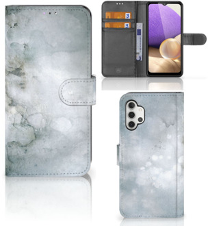 B2Ctelecom Flip case Samsung Galaxy A32 4G Smartphone Hoesje Painting Grey