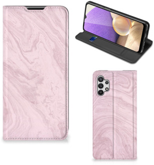 B2Ctelecom Flip Case Samsung Galaxy A32 5G Smart Cover Marble Pink