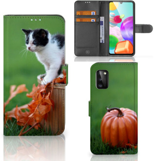 B2Ctelecom Flip Case Samsung Galaxy A41 Hoesje Kitten