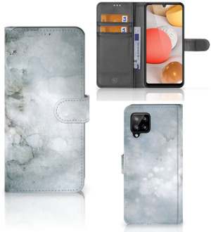 B2Ctelecom Flip case Samsung Galaxy A42 5G Smartphone Hoesje Painting Grey