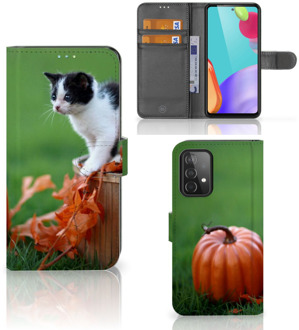 B2Ctelecom Flip Case Samsung Galaxy A52 Hoesje Kitten