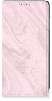 B2Ctelecom Flip Case Samsung Galaxy A52 Smart Cover Marble Pink