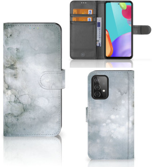 B2Ctelecom Flip case Samsung Galaxy A52 Smartphone Hoesje Painting Grey