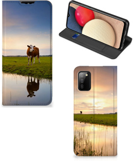 B2Ctelecom Flip Case Samsung Galaxy M02s | A02s Smartphone Hoesje Koe