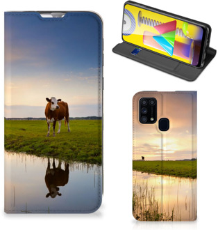 B2Ctelecom Flip Case Samsung Galaxy M31 Smartphone Hoesje Koe