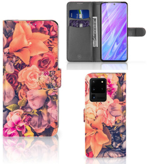 B2Ctelecom Flip Case Samsung Galaxy S20 Ultra Hoesje Bosje Bloemen