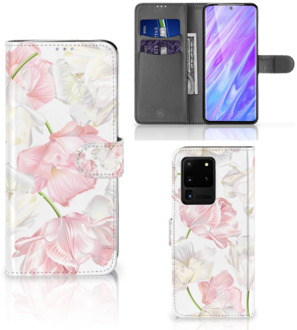 B2Ctelecom Flip Case Samsung Galaxy S20 Ultra Hoesje Lovely Flowers