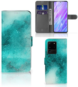 B2Ctelecom Flip Case Samsung Galaxy S20 Ultra Hoesje Painting Blue