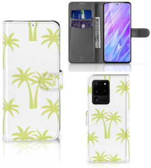 B2Ctelecom Flip Case Samsung Galaxy S20 Ultra Hoesje Palmtrees