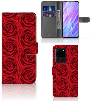 B2Ctelecom Flip Case Samsung Galaxy S20 Ultra Hoesje Rode Rozen