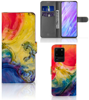 B2Ctelecom Flip Case Samsung Galaxy S20 Ultra Hoesje Watercolor Dark