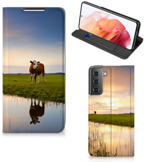 B2Ctelecom Flip Case Samsung Galaxy S21 Smartphone Hoesje Koe