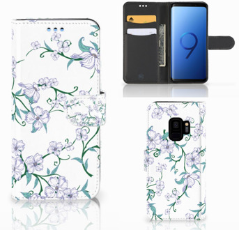 B2Ctelecom Flip Case Samsung Galaxy S9 Blossom White