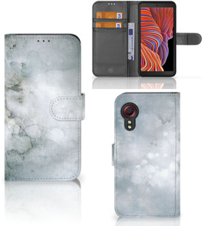 B2Ctelecom Flip case Samsung Galaxy Xcover 5 Smartphone Hoesje Painting Grey