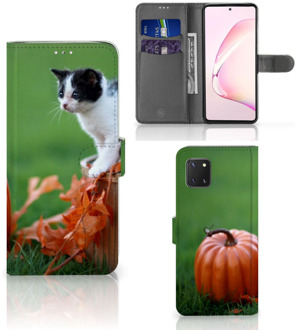 B2Ctelecom Flip Case Samsung Note 10 Lite Hoesje Kitten