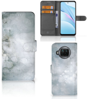 B2Ctelecom Flip case Xiaomi Mi 10T Lite Smartphone Hoesje Painting Grey