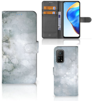 B2Ctelecom Flip case Xiaomi Mi 10T Pro | Mi 10T Smartphone Hoesje Painting Grey