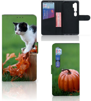 B2Ctelecom Flip Case Xiaomi Mi Note 10 Pro Hoesje Kitten