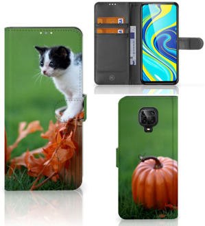 B2Ctelecom Flip Case Xiaomi Redmi Note 9 Pro | Note 9S Hoesje Kitten