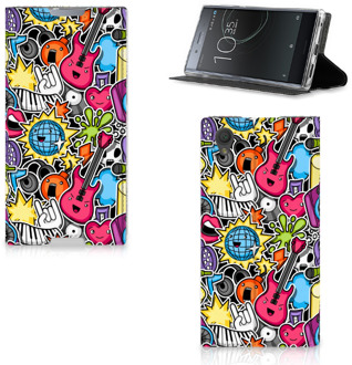 B2Ctelecom Flip Case Xperia L1 Punk Rock