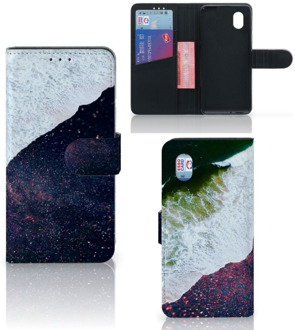 B2Ctelecom Flip Cover Alcatel 1B (2020) Telefoon Hoesje Sea in Space