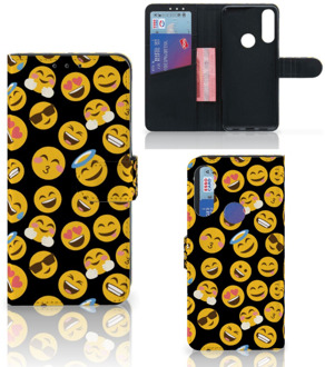 B2Ctelecom Flip Cover Alcatel 1S 2020 Telefoon Hoesje Emoji