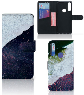 B2Ctelecom Flip Cover Alcatel 1S 2020 Telefoon Hoesje Sea in Space