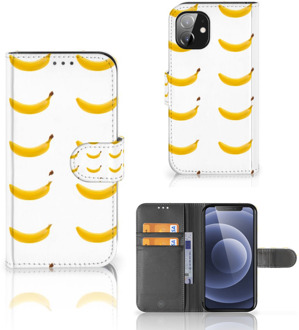 B2Ctelecom Flip Cover Apple iPhone 12 Mini Telefoon Hoesje Banana